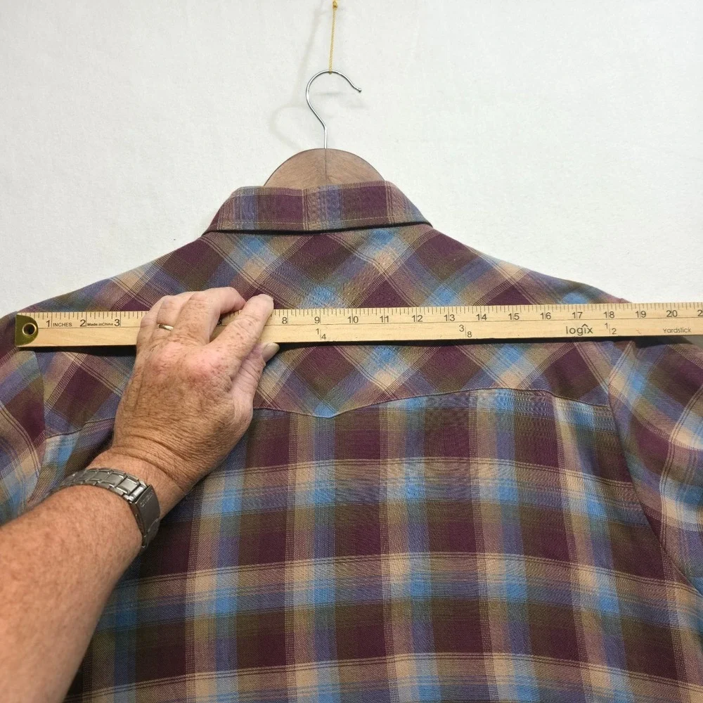 Vintage Levi's Panatela Men's Plaid 1979 Pearl Snap Western Shirt Size XL